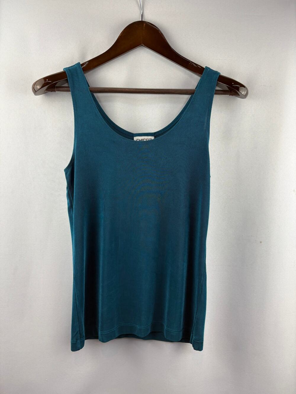 Women’s Chico’s Travelers Size 0 Dark Teal Sleeveless Blouse